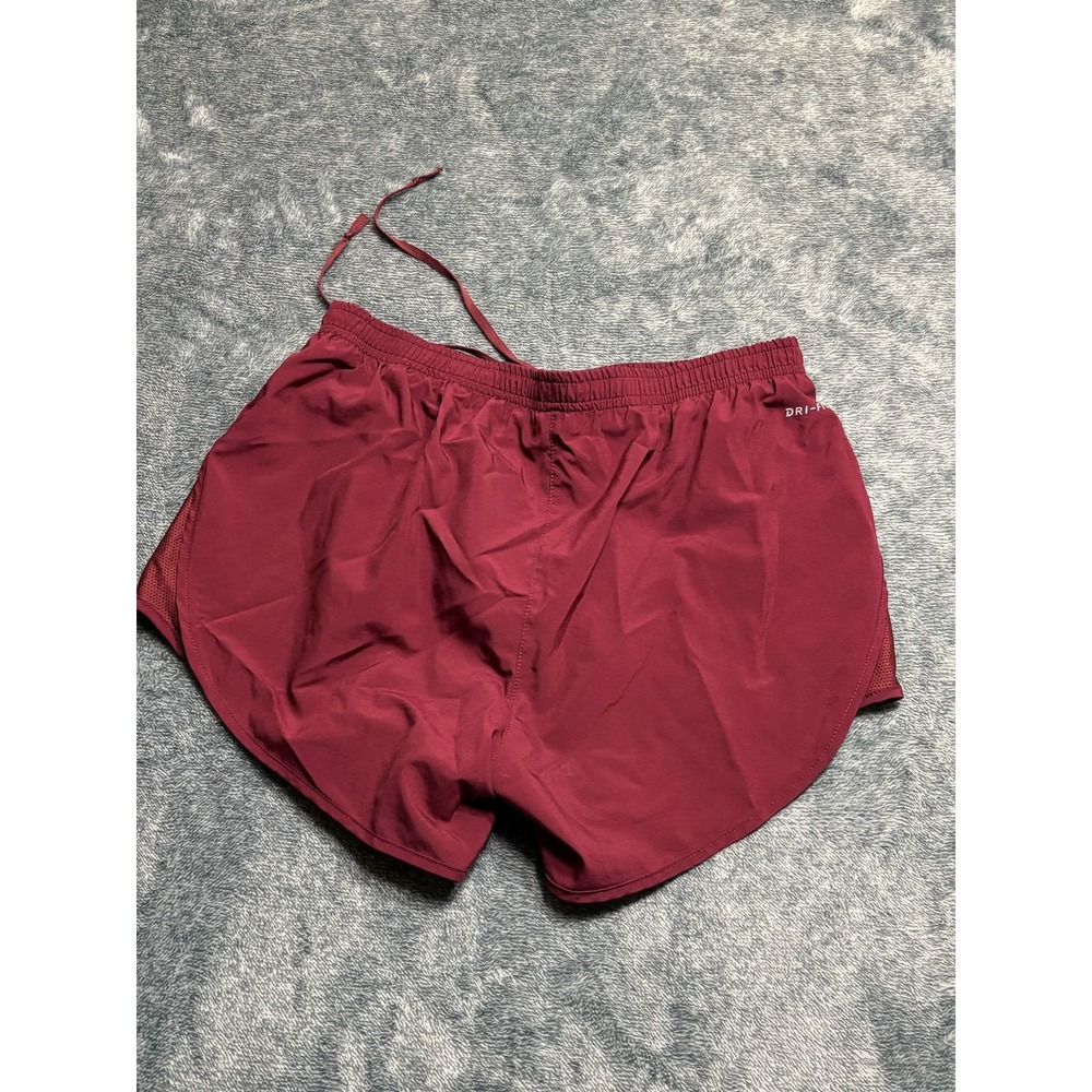 Nike Womens Harvard Dri-FIT Shorts Size S Burgundy Woven Athletic Activewear - Picture 2 of 9